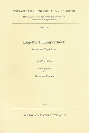 Bild des Verkufers fr Briefe und Tagebcher -I. Band (1863-1880)- zum Verkauf von Verlag Christoph Dohr