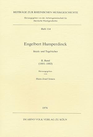 Bild des Verkufers fr Briefe und Tagebcher -II. Band (1881-1883)- zum Verkauf von Verlag Christoph Dohr
