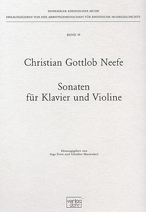 Bild des Verkufers fr Sonaten fr Klavier und Violine zum Verkauf von Verlag Christoph Dohr