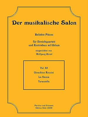 Bild des Verkufers fr La Danza -Tarantella- (fr Streichquartett) zum Verkauf von Verlag Christoph Dohr