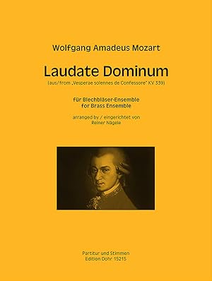 Seller image for Laudate Dominum KV 339 (fr Blechblser-Ensemble) (aus "Vesperae solennes de Confessore") for sale by Verlag Christoph Dohr