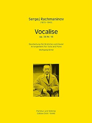 Bild des Verkufers fr Vocalise op. 34/14 (fr Viola und Klavier) zum Verkauf von Verlag Christoph Dohr