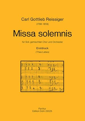 Bild des Verkufers fr Missa solemnis d-moll zum Verkauf von Verlag Christoph Dohr
