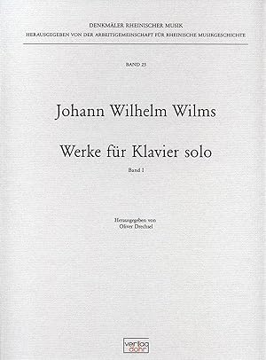 Bild des Verkufers fr Werke fr Klavier solo I zum Verkauf von Verlag Christoph Dohr