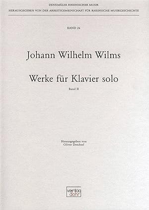 Bild des Verkufers fr Werke fr Klavier solo II zum Verkauf von Verlag Christoph Dohr