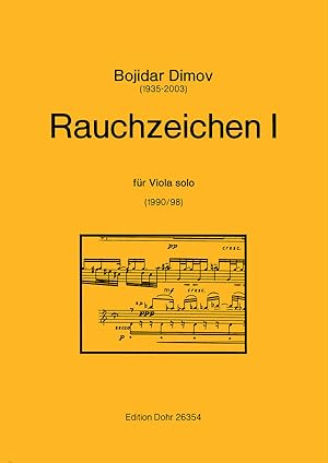 Bild des Verkufers fr Rauchzeichen I fr Viola solo (1990/1998) zum Verkauf von Verlag Christoph Dohr