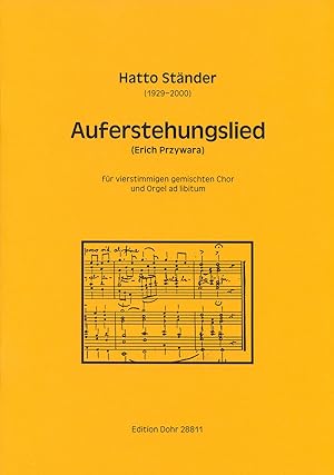 Bild des Verkufers fr Auferstehungslied fr 4stg. gem. Chor und Orgel (1950) zum Verkauf von Verlag Christoph Dohr