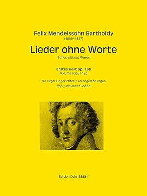 Bild des Verkufers fr Lieder ohne Worte op. 19b -Erstes Heft- (fr Orgel) zum Verkauf von Verlag Christoph Dohr
