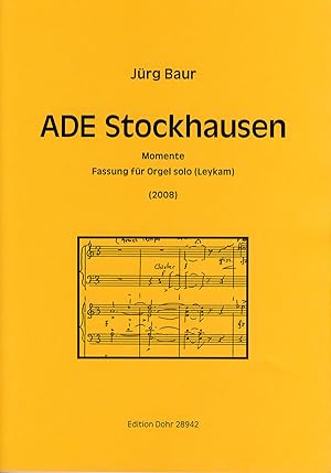 Immagine del venditore per ADE Stockhausen (2008) (fr Orgel solo) venduto da Verlag Christoph Dohr