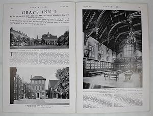 Original Issue of Country Life Magazine Dated November 13th 1937 with a Main Article on Gray's In...
