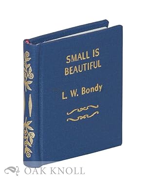 Imagen del vendedor de SMALL IS BEAUTIFUL a la venta por Oak Knoll Books, ABAA, ILAB