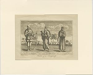 Antique Print of the Costumes of the People from Vietnam by J.H. Moore (1778)
