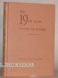 Bild des Verkäufers für 19TH BOOK, TESORO DE POVERI.|THE zum Verkauf von Oak Knoll Books, ABAA, ILAB