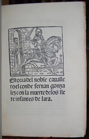 Seller image for ESTORIA DEL NOBLE CAVALLERO EL CONDE FERNAN GONZALEZ CON LA MUERTE DE LOS SIETE INFANTES DE LARA for sale by Fbula Libros (Librera Jimnez-Bravo)