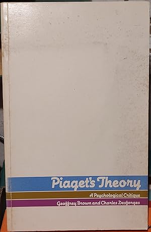 Seller image for Piaget's Theory: A Psychological Critique for sale by Shore Books