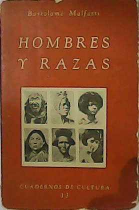 Immagine del venditore per Hombres y Razas. venduto da Librera y Editorial Renacimiento, S.A.