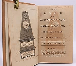 Imagen del vendedor de THE LIFE OF ALEXANDER POPE, ESQ., bound with THE WORKS OF ALEXANDER POPE, ESQ. a la venta por Tennyson Williams Books and Fine Art