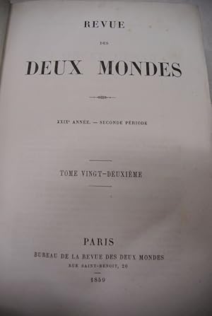 La Prusse et l'Agitation allemande, in: REVUE DES DEUX MONDES. XXIXe annee. Seconde periode. Tome...