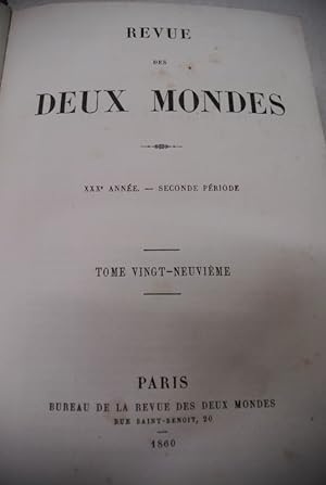 L'Ile de Ceylan, son Histoire et ses Moeurs, in: REVUE DES DEUX MONDES. XXXe annee. Seconde perio...