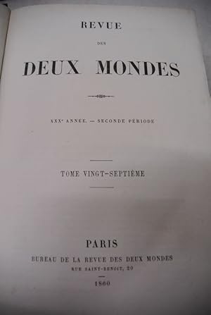 Seller image for L'Amour et la Mort, Legende d'Orient, in: REVUE DES DEUX MONDES. XXXe annee. Seconde periode. Tome vingt-septieme. Mai - juin 1860. for sale by Antiquariat Bookfarm