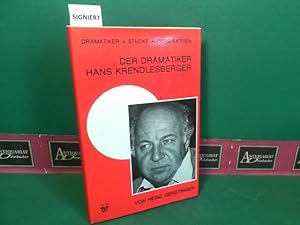 Imagen del vendedor de Der Dramatiker Hans Krendlesberger. (= Dramatiker, Stcke, Perspektiven) a la venta por Antiquariat Deinbacher