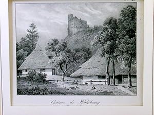 Chateau de Habsbourg prise du village du meme nom, Schloss Habsburg, Gemeinde Habsburg im Kanton ...