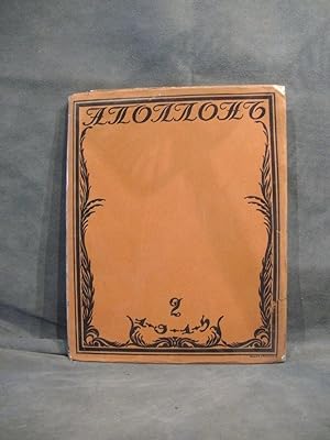 Apollon (Apollo, revieuw art, literature) - 1915 number 2