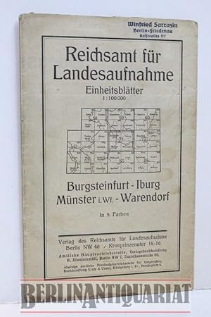 Bild des Verkufers fr Nordrhein-Westfalen. Einheitsblatt (1-cm-Karte). zum Verkauf von BerlinAntiquariat, Karl-Heinz Than