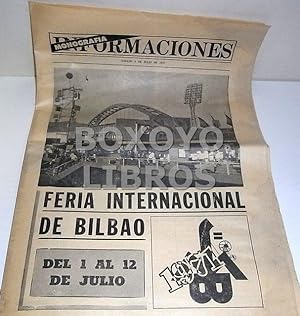 Feria Internacional de Bilbao. Del 1 al 12 de julio. Monografía Informaciones, Sábado 3 de julio ...