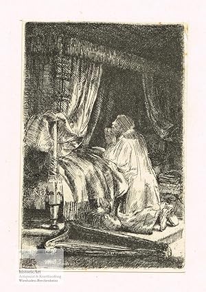 Rembrandt Harmensz. van Rijn. Der betende David. Faksimile-Reprint um 1890