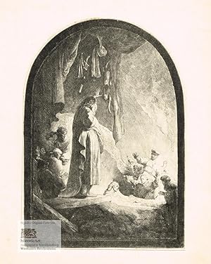 Rembrandt Harmensz. van Rijn. Die Auferweckung des Lazarus. Faksimile-Reprint um 1890