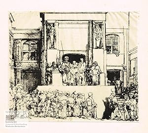 Rembrandt Harmensz. van Rijn. Ecce homo! Jesus vor Pontius Pilatus. Faksimile-Reprint um 1890