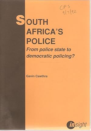 Immagine del venditore per South Africa's Police - From police state to democratic policing? venduto da Snookerybooks