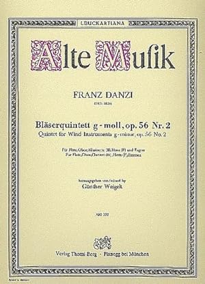 Bild des Verkufers fr Quintett g-Moll op.56,2fr Flte, Oboe, Klarinette, Horn in F und Fagott : Stimmen zum Verkauf von AHA-BUCH GmbH