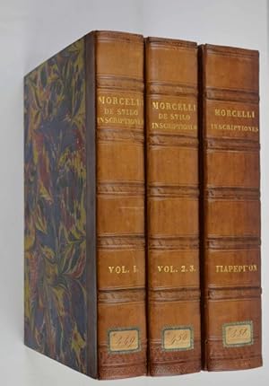 Bild des Verkufers fr Steph. AntonI Morcelli Operum epigraphicorum volumen 1. (-5). zum Verkauf von Studio Bibliografico Benacense