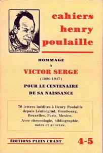 Bild des Verkufers fr Cahiers Henry Poulaille ------- N 4-5 : Hommage  Victor Serge zum Verkauf von Okmhistoire