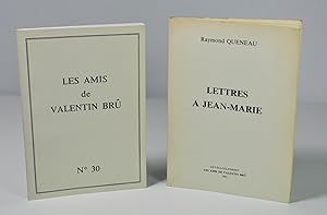 Bild des Verkufers fr Les amis de Valentin Bru n30 + tir  part "Lettres  Jean-Marie" zum Verkauf von Librairie L'Autre sommeil