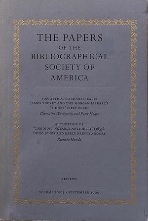 Authorship of The Most Notable Antiquity (1655): Inigo Jones and Early Printed Books