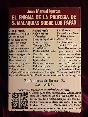 Immagine del venditore per El enigma de la profecia de s malaquias sobre los papas venduto da Llibreria Fnix