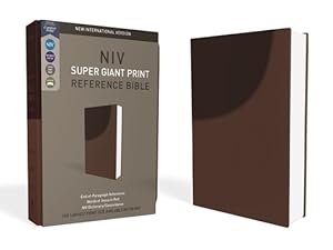 Seller image for NIV, Super Giant Print Reference Bible, Imitation Leather, Brown, Red Letter Edition (Leather / Fine Binding) for sale by BargainBookStores
