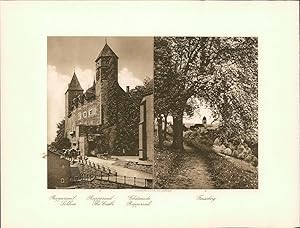 Image du vendeur pour Kupfertiefdruck - Zrich: Am Kai. Rapperswil: Schlo. Feusisberg. Doppeltafel nach Photographien mis en vente par Bcher bei den 7 Bergen