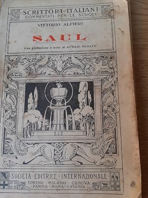 Immagine del venditore per SAUL, venduto da Libreria antiquaria Pagine Scolpite
