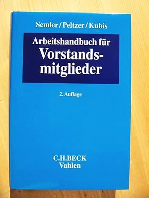 Seller image for Arbeitshandbuch fr Vorstandsmitglieder for sale by Versandantiquariat Manuel Weiner