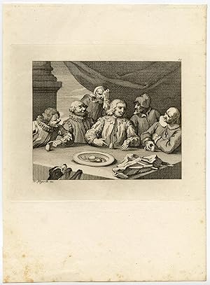 Antique Print-COLUMBUS-EGG-UPRIGHT-SNAKES-PL. 49-Hogarth-Riepenhausen-1820