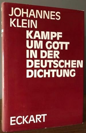 Bild des Verkufers fr Kampf um Gott in der deutschen Dichtung. zum Verkauf von Antiquariat Lohmann