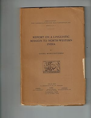 Imagen del vendedor de Report on a Linguistic Mission to North-Western India a la venta por Dale Steffey Books, ABAA, ILAB
