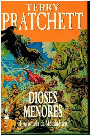 Imagen del vendedor de DIOSES MENORES. Una novela de Mundodisco. 1 edicin espaola. Trad. Albert Sol. a la venta por angeles sancha libros