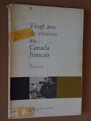 Bild des Verkufers fr Vingt ans de cinma au Canada franais zum Verkauf von Livresse