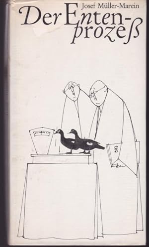 Bild des Verkufers fr Der Entenproze. Eine Groteske. Mit 23 Illustrationen von Paul Flora zum Verkauf von Graphem. Kunst- und Buchantiquariat