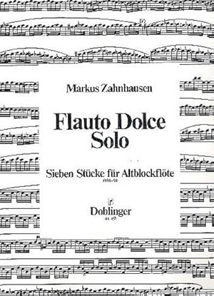 Bild des Verkufers fr Flauto dolce solo fr Altblockflte solo zum Verkauf von AHA-BUCH GmbH